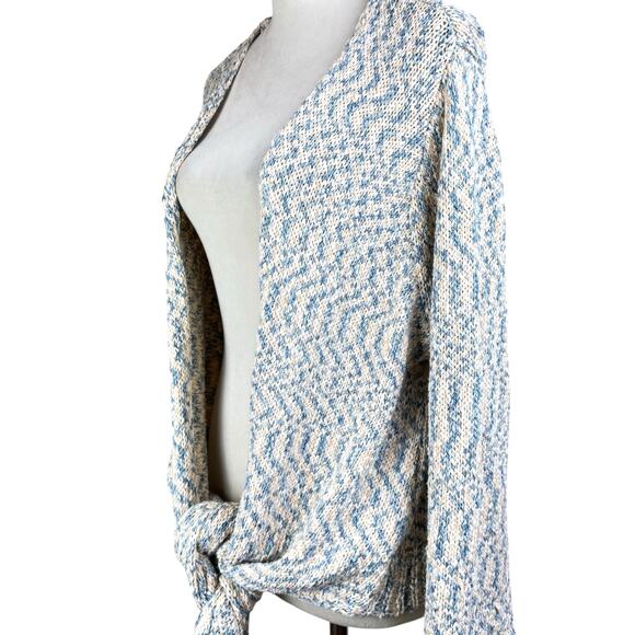 Soft Surroundings Women's Beausoleil Tie Front Chunky Knit Cardigan Sweater - Picture 8 of 13